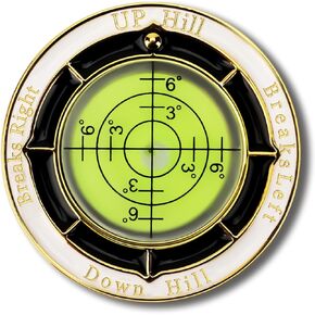 Golf Green Reader, Golf Ball Marker with High Precision Horizontal Bubble, Putt Aid Golf Accessories Tool, Novelty Golf Gifts for Father's Day, Christmas and Holidays