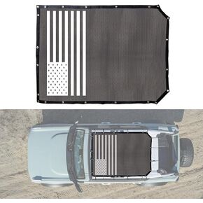 BESTAOO Sunshade for Ford Bronco Accessories 2021 2022 2023 2024 2 Door, Front Mesh Sun Shade Bimini Top Cover for Bronco 2 Door - Blocks UV, Wind, Noise in Kuwait