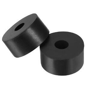 PATIKIL Vibration Isolation Washer 2" OD 0.5" ID 0.4" Thick, 8 Pack Rubber Round Anti Mechanical Damping Feet Pads, Black