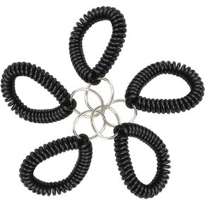 Lucky Line Products, 4102005, Key Chain, Polyurethane, Black, Pack of 5