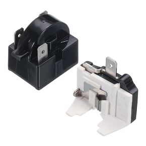 MECCANIXITY Refrigerators PTC Starter Relay 3 Pin 4.7 Ohm Overload Protector 1/2HP for Fridges Beverage Freezers