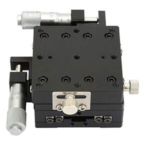 Linear Stage, SEMY60-AS 60 * 60 * 40mm Micrometer XY Axis Adjustable Manual Displacement Platform Linear Stage Sliding Table
