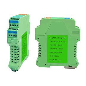 Signal Isolator DC 24V,PLC Detect Signal Conditioner,Module Analog Output(One in and one Out 4-20mA Turn 0-10V)