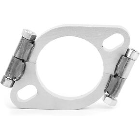 Steel Exhaust Flange Flat,2.5in 63mmOval Split Repair Replacement Accessory