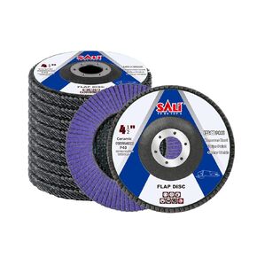 20 Pack Ceramic Flap Disc 40 Grit 4.5" x 7/8 Inch Sanding Disc Bevel Type #29 Premium and Industrial Grade Angle Grinder Grinding Wheel High Performance Edge Grinding Purple