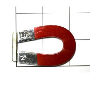 EISCO Horseshoe Magnet - 50 mm- 2 1/4"x 1 1/2" Chrome Style
