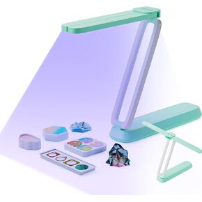 Resiners UV Light for Resin Curing, UV Resin Light, Wireless & Rechargeable UV Lamp, 3-in-1 Uses, Foldable Blacklight Ultraviolet LED, Craft Supplies Tools for Resin Molds, Jewelry Making, DIY Decor