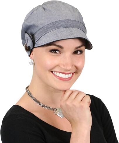 Hats Scarves & More Chemo Cap Women Newsboy Hat Summer 50+ Sun Protection Barcelona in Kuwait
