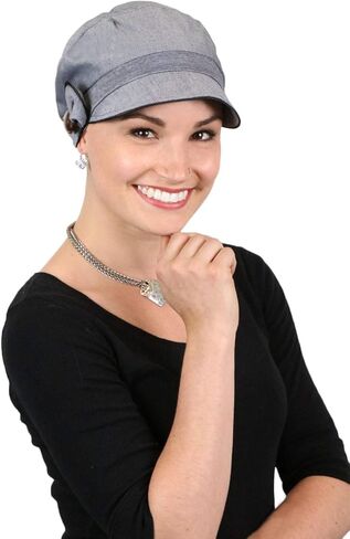 Hats Scarves & More Chemo Cap Women Newsboy Hat Summer 50+ Sun Protection Barcelona in Kuwait