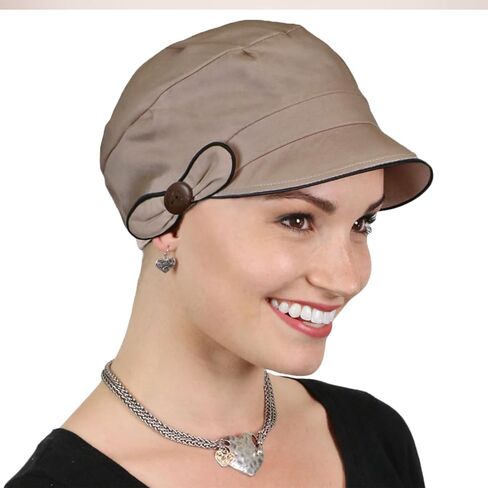 Hats Scarves & More Chemo Cap Women Newsboy Hat Summer 50+ Sun Protection Barcelona in Saudi Arabia