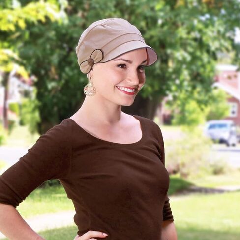 Hats Scarves & More Chemo Cap Women Newsboy Hat Summer 50+ Sun Protection Barcelona in Saudi Arabia