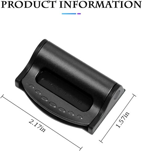قطعتان لضبط حزام مقعد السيارة، مشابك حزام أمان قابلة للتعديل للبالغين، مشبك قفل موضعي لحزام حماية الكتف والرقبة، ملحقات داخلية للسيارة عالمية لمعظم المركبات (أسود) in Kuwait
