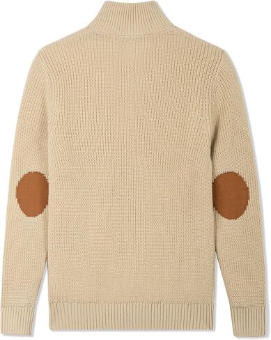 Kid Nation Boys Sweater 100% Cotton 1/4 Zip Sweater Turtleneck Pullover for Boy 3-14 Years in Kuwait