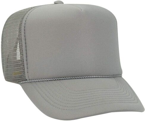 OTTO Polyester Foam Front 5 Panel High Crown Mesh Back Trucker Hat in Saudi Arabia