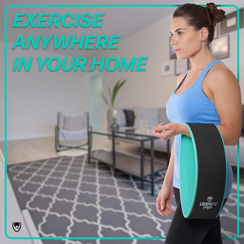 عجلة اليوغا URBNFit مصممة لوضعية عجلة اليوغا - للتمدد وزيادة المرونة (نصف) in Kuwait