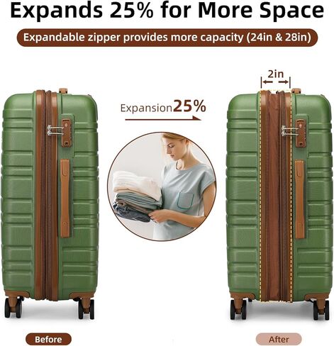 مجموعات حقائب لارفندر مكونة من 6 قطع، مجموعة حقائب حمل صلبة قابلة للتوسيع مع عجلات دوارة، حقيبة سفر خفيفة الوزن للرجال والنساء مع قفل TSA، أسود in Kuwait