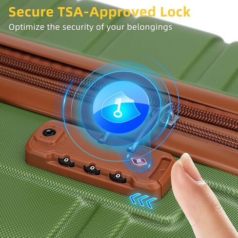 مجموعات حقائب لارفندر مكونة من 6 قطع، مجموعة حقائب حمل صلبة قابلة للتوسيع مع عجلات دوارة، حقيبة سفر خفيفة الوزن للرجال والنساء مع قفل TSA، أسود in Kuwait