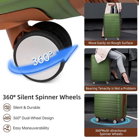 مجموعات حقائب لارفندر مكونة من 6 قطع، مجموعة حقائب حمل صلبة قابلة للتوسيع مع عجلات دوارة، حقيبة سفر خفيفة الوزن للرجال والنساء مع قفل TSA، أسود in Kuwait