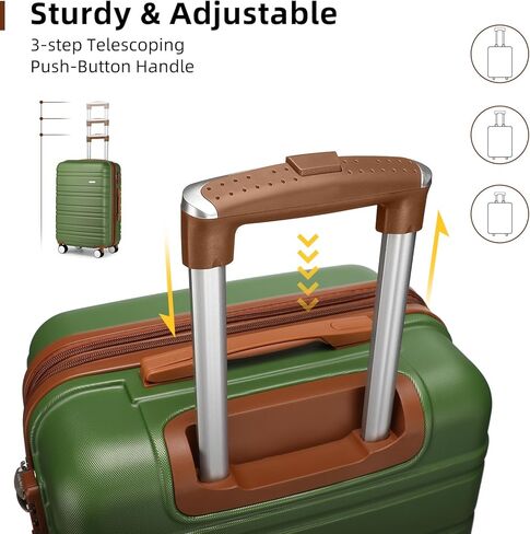 مجموعات حقائب لارفندر مكونة من 6 قطع، مجموعة حقائب حمل صلبة قابلة للتوسيع مع عجلات دوارة، حقيبة سفر خفيفة الوزن للرجال والنساء مع قفل TSA، أسود in Kuwait