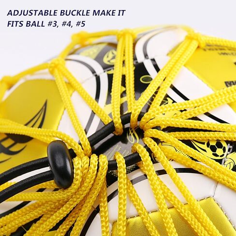 PodiuMax مقبض مدرب ركلة كرة القدم المنفرد مع تصميم شبكي جديد مغلق لكرة القدم، شبكة تدريب مطاطية لكرة القدم (تناسب حجم الكرة 3، 4، 5) in Saudi Arabia