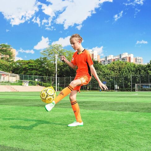 PodiuMax مقبض مدرب ركلة كرة القدم المنفرد مع تصميم شبكي جديد مغلق لكرة القدم، شبكة تدريب مطاطية لكرة القدم (تناسب حجم الكرة 3، 4، 5) in Kuwait