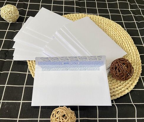 500#6 3/4 Self-Seal Security WINPAQ Envelopes, Security Tint and Pattern, Redi-Strip Closure, 24lb White Wove, 3-5/8 x 6-1/2, 500/Counts in Kuwait