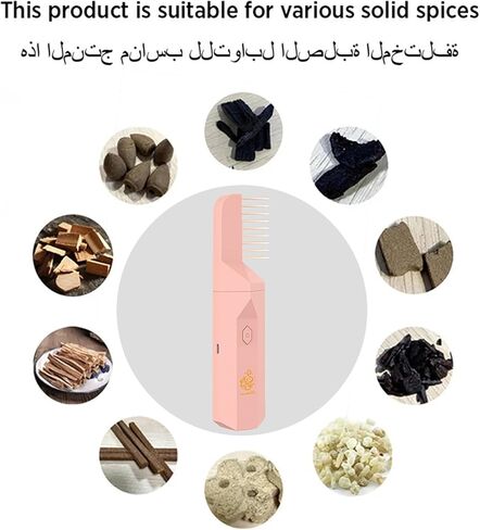 Electronic Incense Burner, Portable Arabian Rechargeable USB Incense Burner Electric Aromatherapy Machine Ramadan Muslim Incense Holder for Car and Home in Kuwait