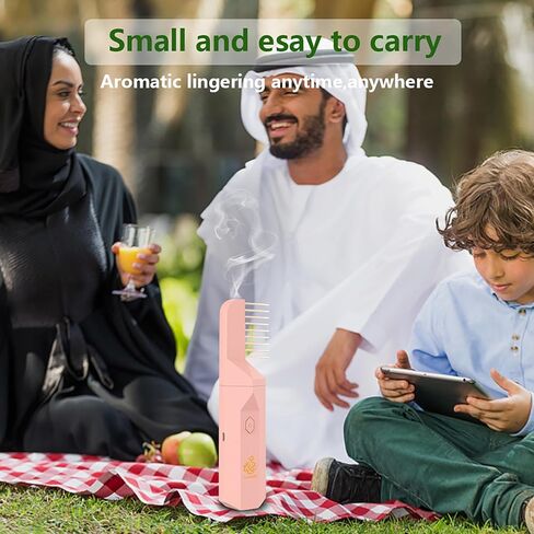 Electronic Incense Burner, Portable Arabian Rechargeable USB Incense Burner Electric Aromatherapy Machine Ramadan Muslim Incense Holder for Car and Home in Kuwait