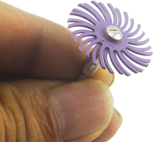 𝐋𝐮𝐨 𝐤𝐞 40 Pcs Radial Bristle Brush Disc,1/8 Inch Shank Bristle Wire Brushes Wheel for Rotary Tool Include Dremel-Mixed Grit 80# 120# 220# 320# 400# 600# 1000# in Saudi Arabia