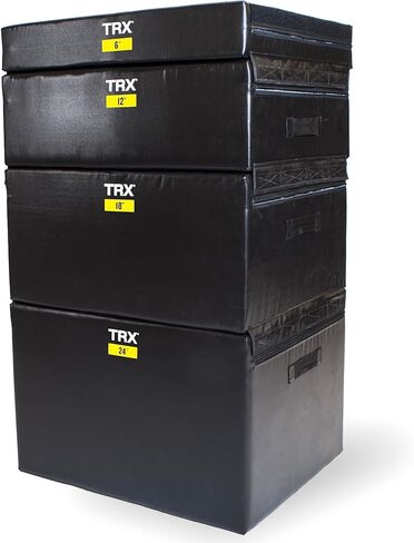 TRX Soft Plyo Box، معدات اللياقة البدنية القابلة للتكديس في صالة الألعاب الرياضية للتمارين البليومترية، وتدريبات خفة الحركة، وتدريبات السرعة in Kuwait