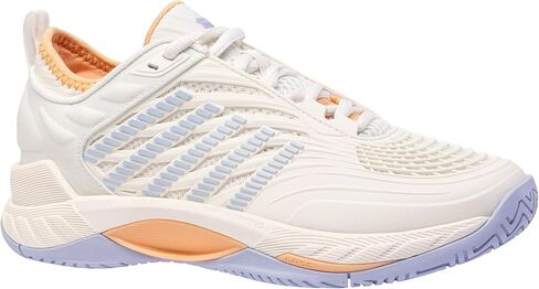 حذاء التنس Hypercourt Supreme 2 للسيدات من K-Swiss (رمادي بنفسجي/أبيض/أخضر ليموني) in Kuwait