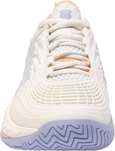 حذاء التنس Hypercourt Supreme 2 للسيدات من K-Swiss (رمادي بنفسجي/أبيض/أخضر ليموني) in Kuwait
