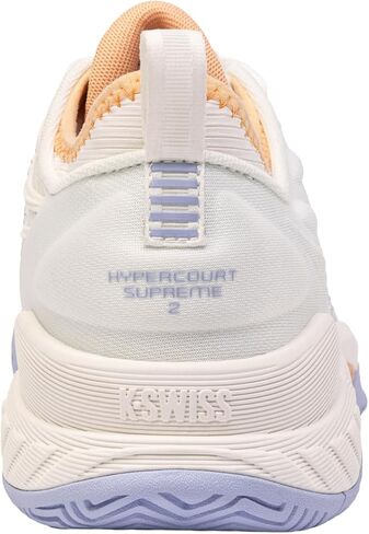 حذاء التنس Hypercourt Supreme 2 للسيدات من K-Swiss (رمادي بنفسجي/أبيض/أخضر ليموني) in Kuwait