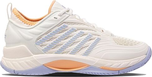 حذاء التنس Hypercourt Supreme 2 للسيدات من K-Swiss (رمادي بنفسجي/أبيض/أخضر ليموني) in Kuwait