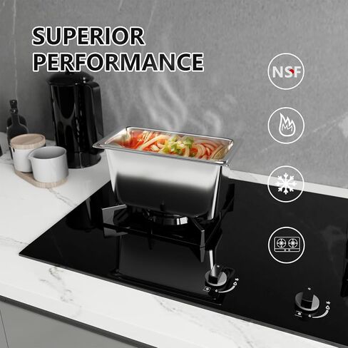 1/3 Size Steam Table Pans, 6 Pack Hotel Pan 6" Deep, 0.7mm Thickness Stainless Steel Food Pan, Steam Pan for Restaurant, Kitchen, Commercial Supplies in Saudi Arabia