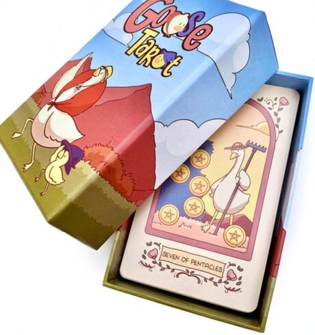 مجموعة بطاقات التارو اللطيفة من Goose، 78 قطعة من بطاقات التارو الحيوانية في صندوق صلب، الحجم القياسي: 4.75 بوصة × 2.75 بوصة (120 مم × 70 مم) in Kuwait