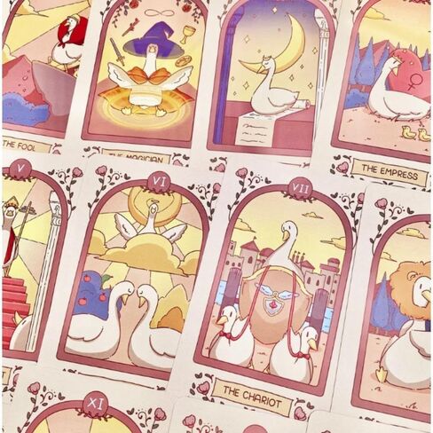 مجموعة بطاقات التارو اللطيفة من Goose، 78 قطعة من بطاقات التارو الحيوانية في صندوق صلب، الحجم القياسي: 4.75 بوصة × 2.75 بوصة (120 مم × 70 مم) in Kuwait