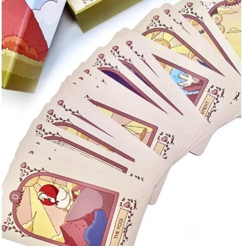 مجموعة بطاقات التارو اللطيفة من Goose، 78 قطعة من بطاقات التارو الحيوانية في صندوق صلب، الحجم القياسي: 4.75 بوصة × 2.75 بوصة (120 مم × 70 مم) in Kuwait