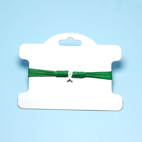 Green Awareness Bracelet for Organ Donor, Mental Health, Scoliosis, Liver Gallbladder Bile Duct Cancer, Kidney, Cerebral Palsy, Gastroparesis and More, Protection String in Kuwait