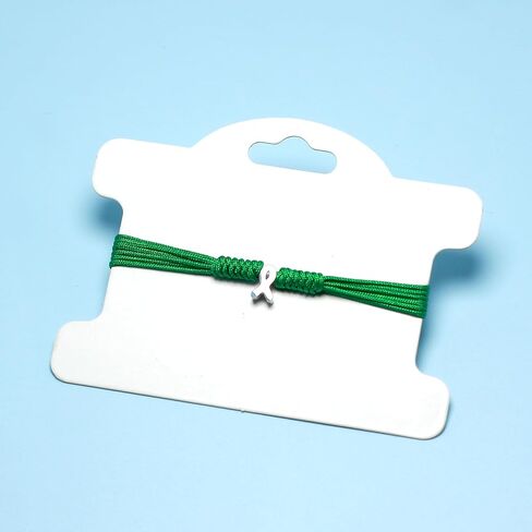 Green Awareness Bracelet for Organ Donor, Mental Health, Scoliosis, Liver Gallbladder Bile Duct Cancer, Kidney, Cerebral Palsy, Gastroparesis and More, Protection String in Kuwait