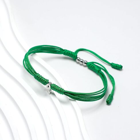 Green Awareness Bracelet for Organ Donor, Mental Health, Scoliosis, Liver Gallbladder Bile Duct Cancer, Kidney, Cerebral Palsy, Gastroparesis and More, Protection String in Kuwait