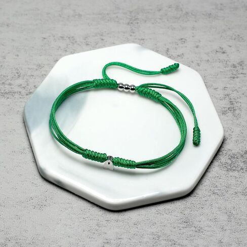 Green Awareness Bracelet for Organ Donor, Mental Health, Scoliosis, Liver Gallbladder Bile Duct Cancer, Kidney, Cerebral Palsy, Gastroparesis and More, Protection String in Kuwait