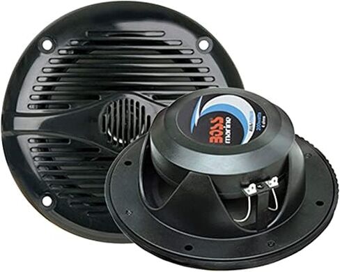 BOSS Audio Systems MR52B 150 Watt Per Pair, 5.25 Inch, Full Range, 2 Way Weatherproof Marine Speakers Sold in Pairs, Black in Saudi Arabia