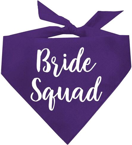 Bride Squad Wedding Engagement Announcement Dog Bandana (Hot Pink, OS 40) in Saudi Arabia