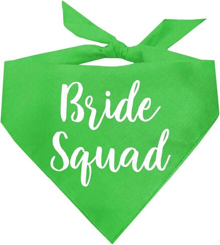 Bride Squad Wedding Engagement Announcement Dog Bandana (Hot Pink, OS 40) in Saudi Arabia