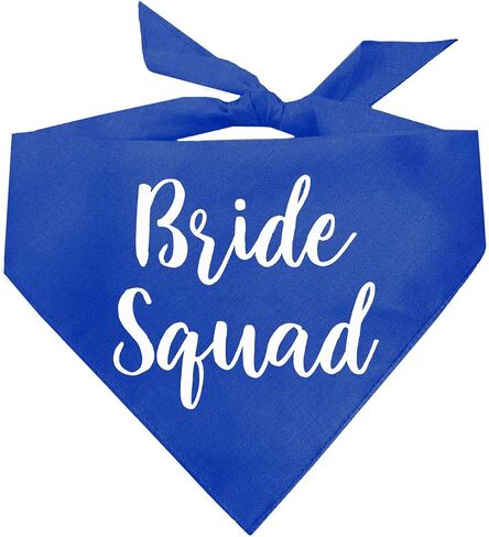 Bride Squad Wedding Engagement Announcement Dog Bandana (Hot Pink, OS 40) in Saudi Arabia