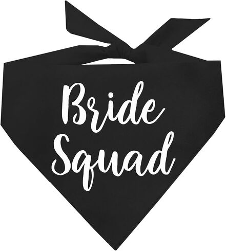 Bride Squad Wedding Engagement Announcement Dog Bandana (Hot Pink, OS 40) in Saudi Arabia