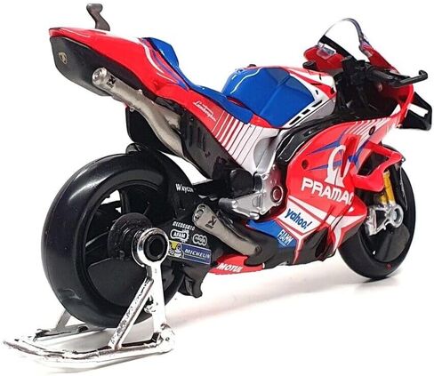 Bburago 1/18 Scale 36379 - Ducati Desmosedice GP Pramac Motorbike Moto GP Racing #89 Jorge Martin in Saudi Arabia