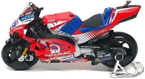 Bburago 1/18 Scale 36379 - Ducati Desmosedice GP Pramac Motorbike Moto GP Racing #89 Jorge Martin in Saudi Arabia