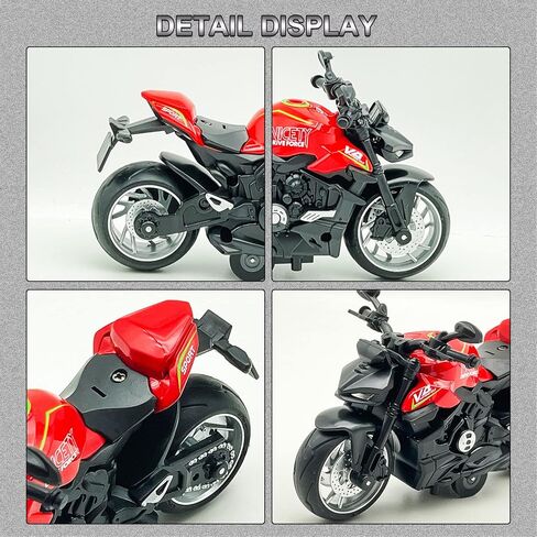 لعبة الدراجة النارية مينغ يو - ألعاب الدراجات النارية للأطفال من سن 3-5 و5-8، لعبة دراجات نارية صغيرة مع أضواء وأصوات للأولاد والبنات من عمر 3 سنوات فما فوق (أسود) in Kuwait